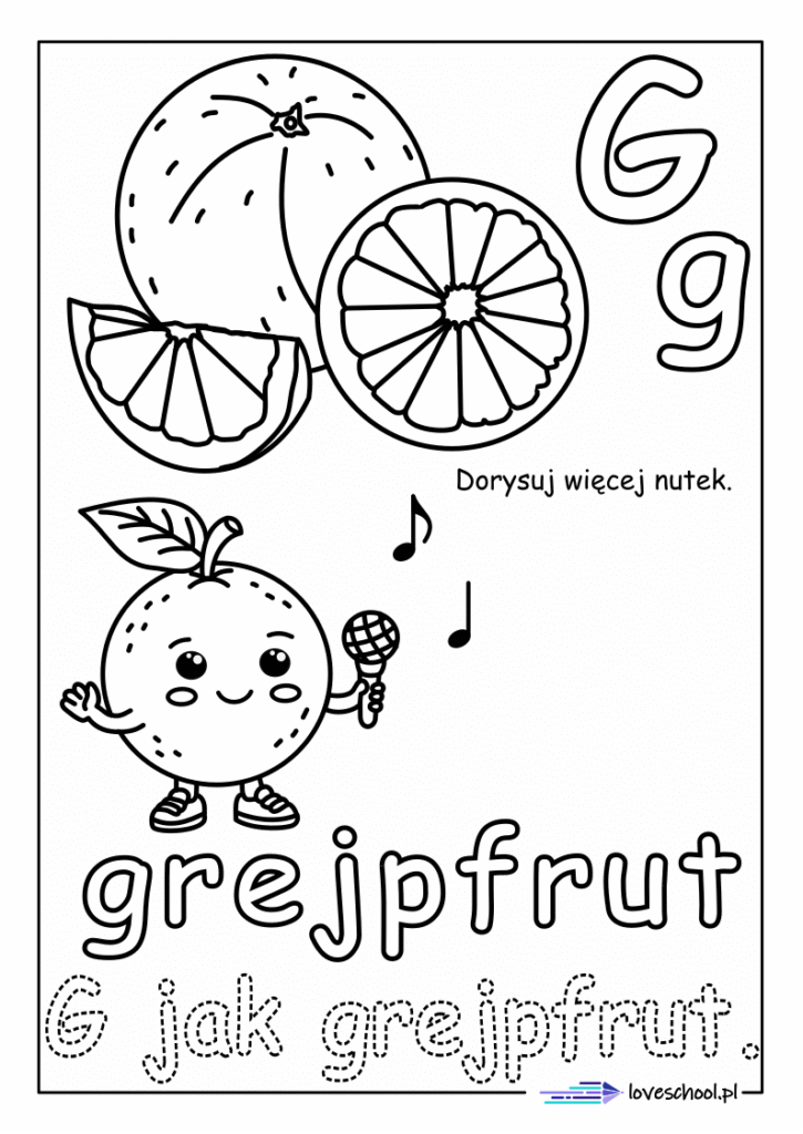 gruszka owocowa kolorowanka w pdf