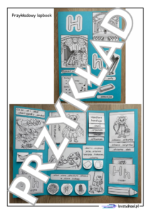 Lapbook do nauki "H" do samodzielnego wykonania